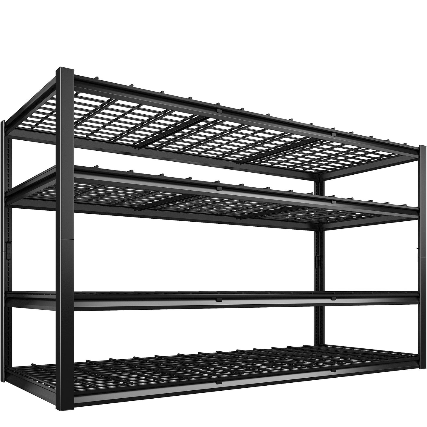 60"W 4-Tier Shelves for Storage 2550LBS Adjustable Garage Shelving Storage Racks for Pantry Garage Basement