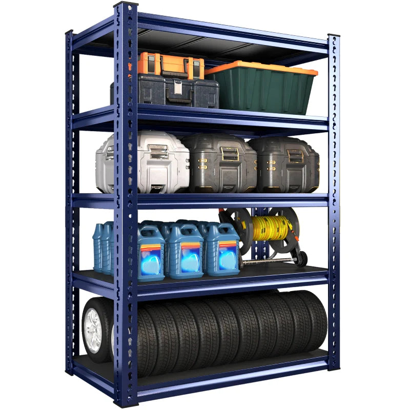 31.7" W Storage Shelves 2000 lbs Adjustable 5-Tier Metal Shelving Units and Storage Rack Shelf