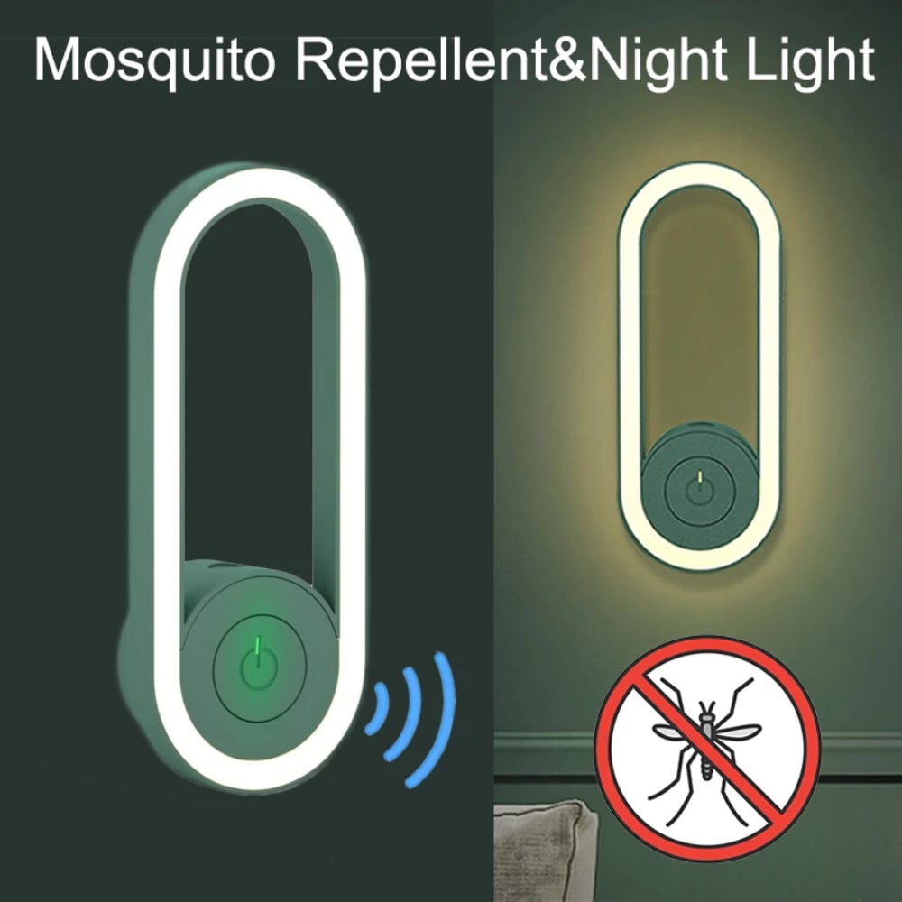 2025 Latest Frequency Conversion Ultrasonic Mosquito Killer with LED Sleeping Light