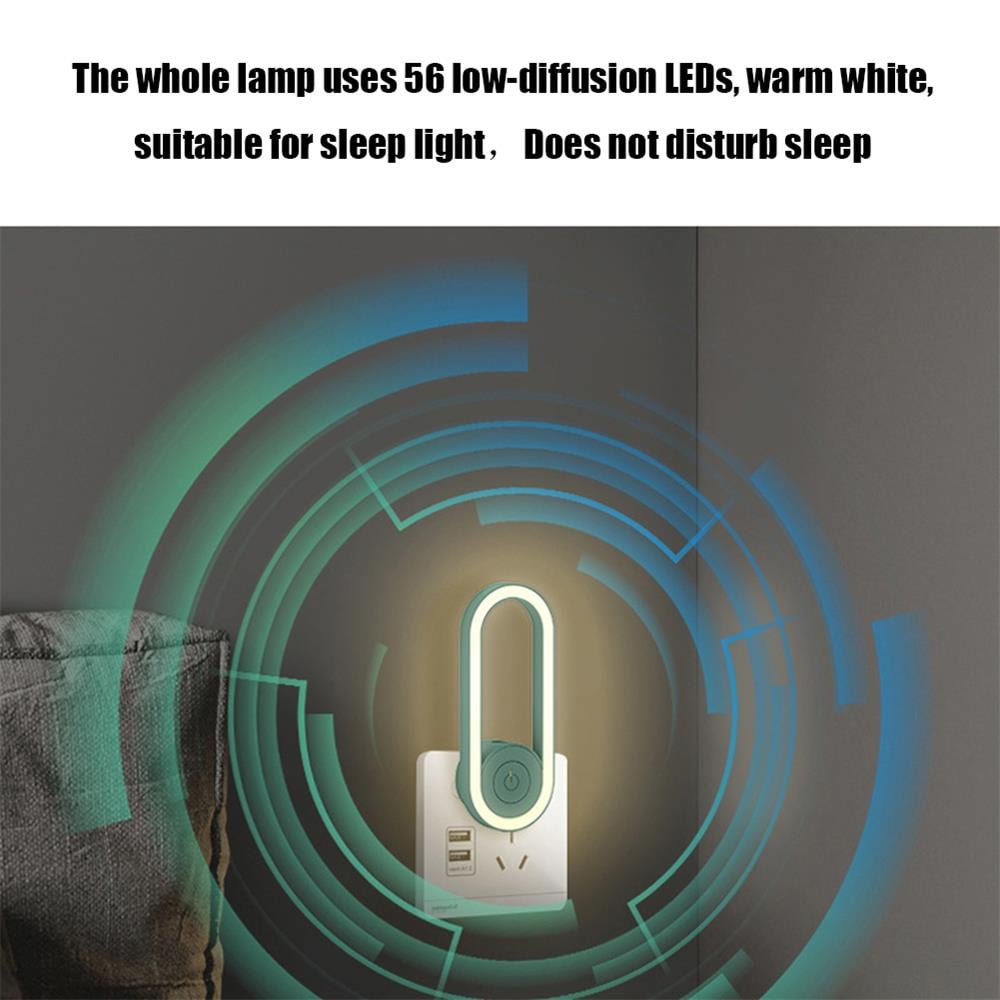 2025 Latest Frequency Conversion Ultrasonic Mosquito Killer with LED Sleeping Light