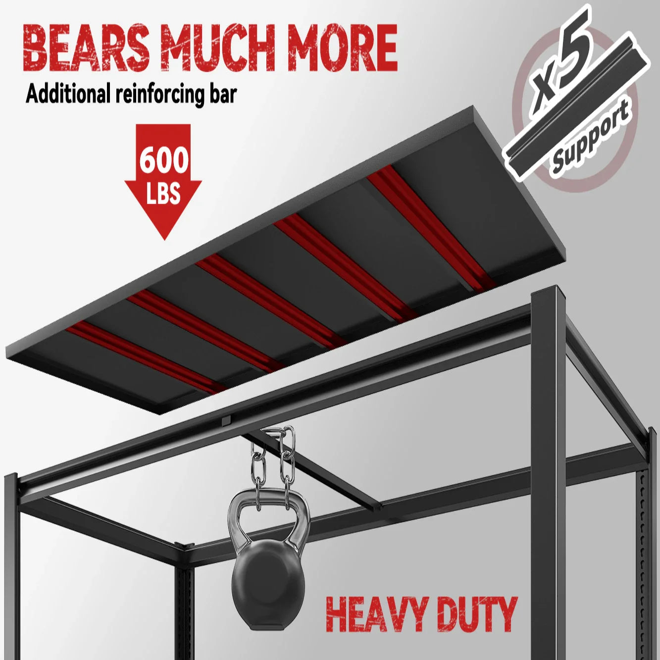 78"H Storage Shelves 3100LBS Garage Shelving Heavy Duty Adjustable Metal Shelves Unit for Storage Rack
