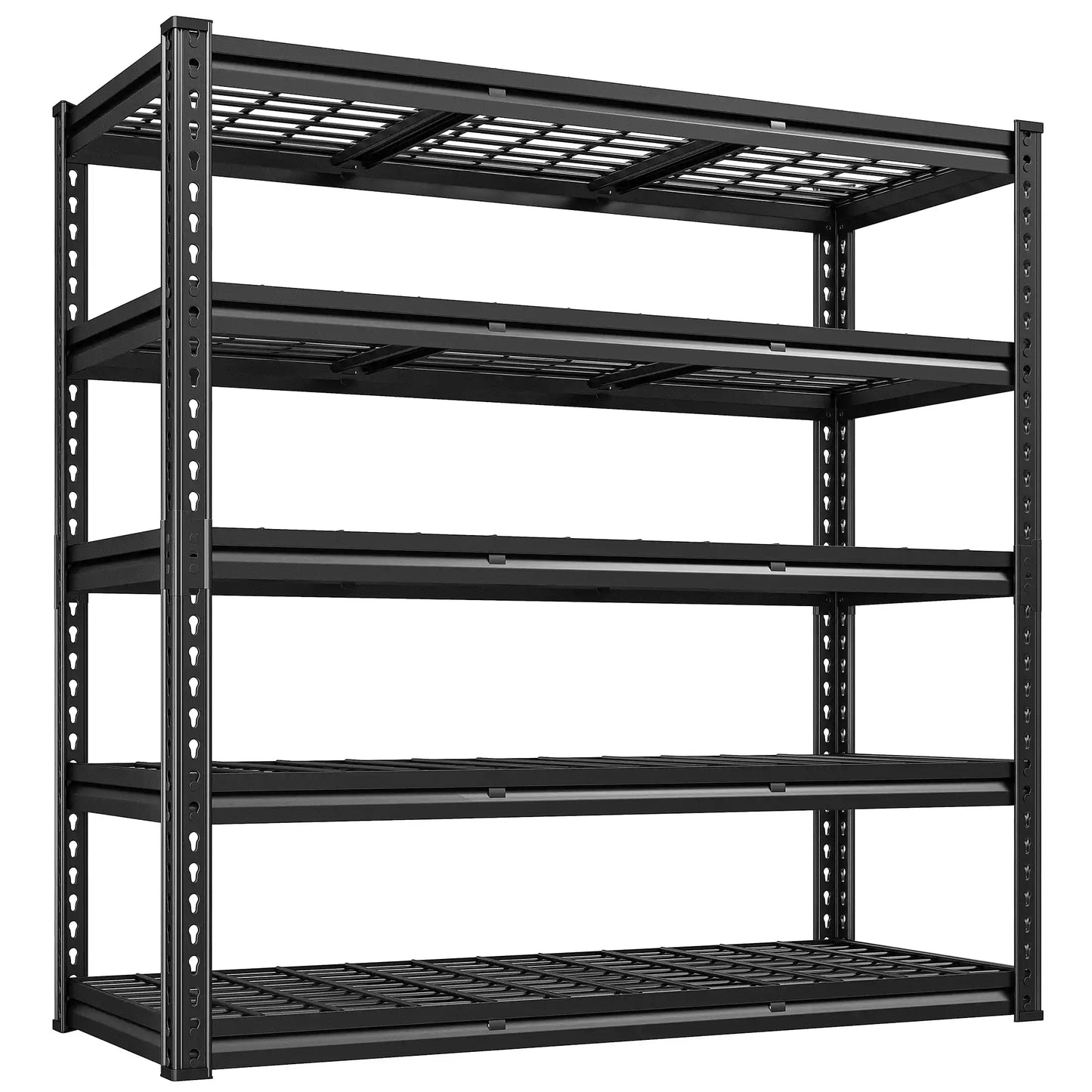 Food Store Shelves 5-Tier Adjustable Shelving 48"W x 72"H 2750 LBS for kitchen, Warehouse, Basement, Workshop
