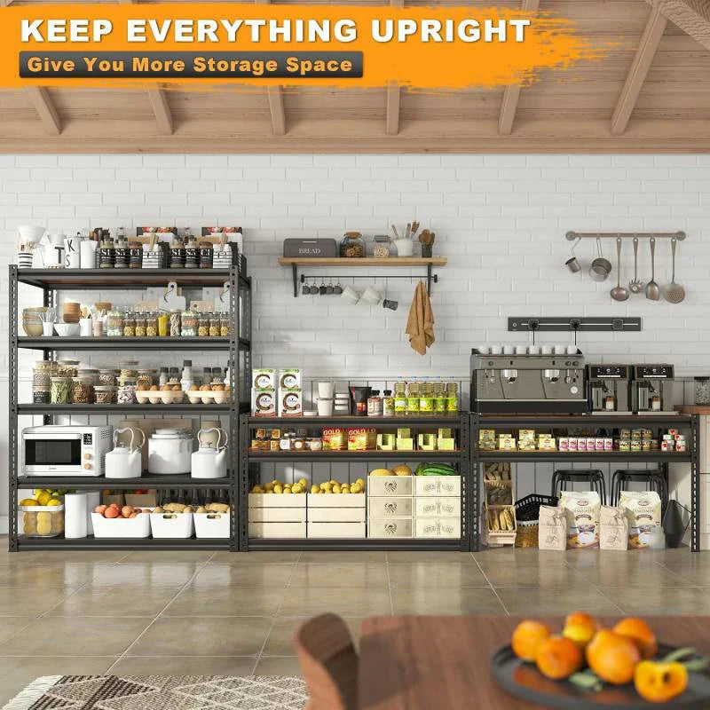 Heavy Duty Storage Shelving 5 Tiers Garage Shelves Load 2500LBS