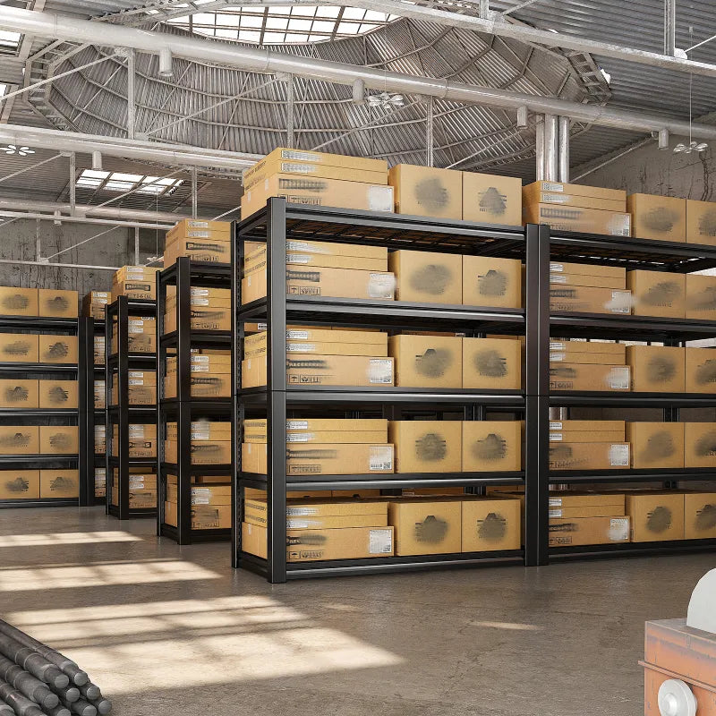 72"H 5-Tier Storage Shelves for Basement 2550LBS Adjustable Shelving for Garage Warehouse Pantry