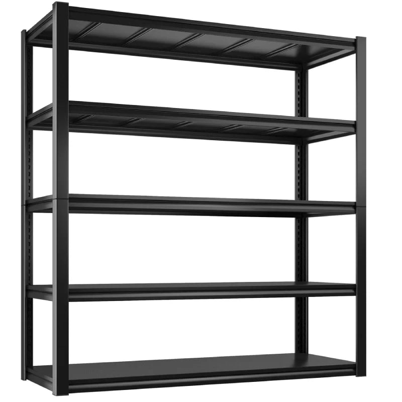 2 Packs 72.2"H Garage Storage Shelves 3000LBS Heavy Duty Rack, Industrial Shelves for Basement Warehouse