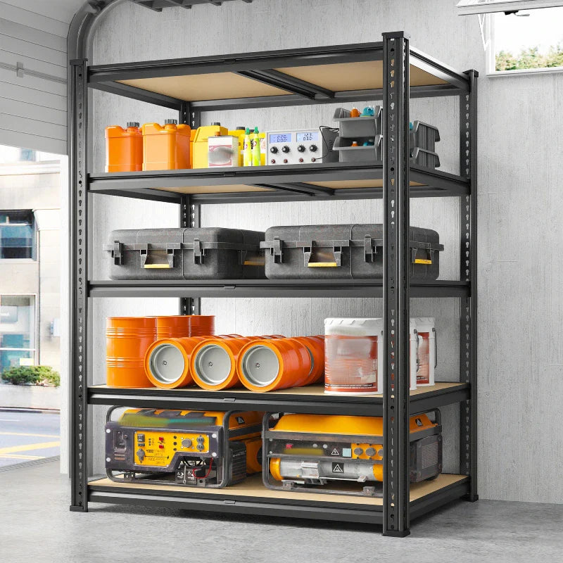 35.5"W Garage Shelves 2250lbs, Metal Shelving Unit for Pantry Kitchen Warehouse