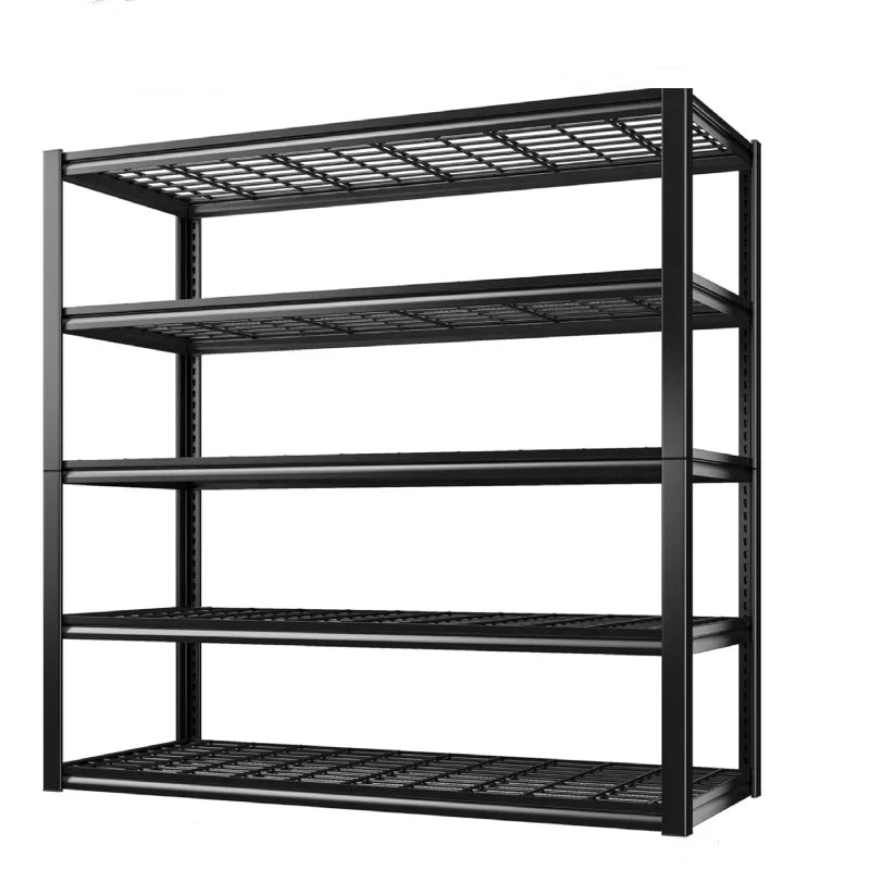 48.4"W 3000 LBS Metal Storage Shelves for Garage Inventory Shelving 5 Tiers Adjustable Basement Shelving Units for Warehouse