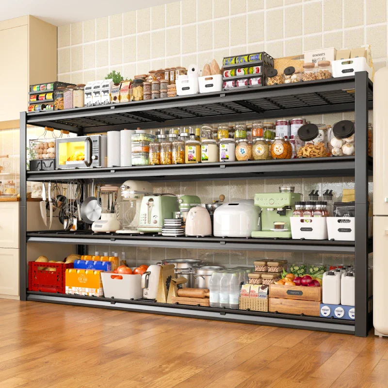 60"W 4-Tier Shelves for Storage 2550LBS Adjustable Garage Shelving Storage Racks for Pantry Garage Basement