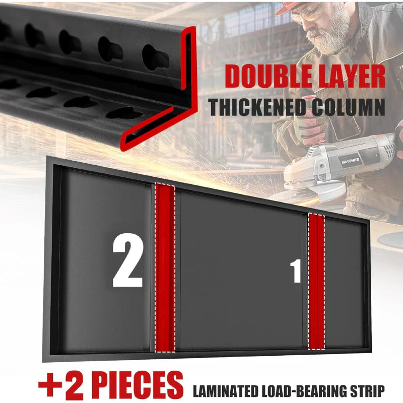 2 Packs 31.5"W Heavy Duty Storage Shelves, 5-Tier 2000 Lbs Adjustable Metal Shelving Units for Garage, Basement, Warehouse, Pantry