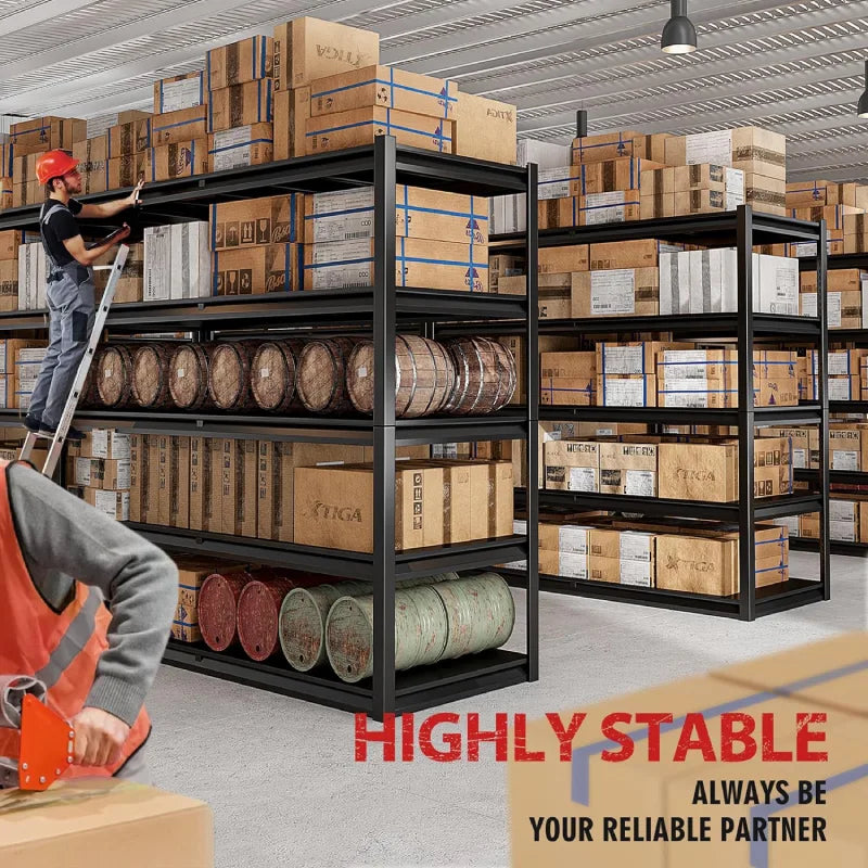 78"H Storage Shelves 3100LBS Garage Shelving Heavy Duty Adjustable Metal Shelves Unit for Storage Rack