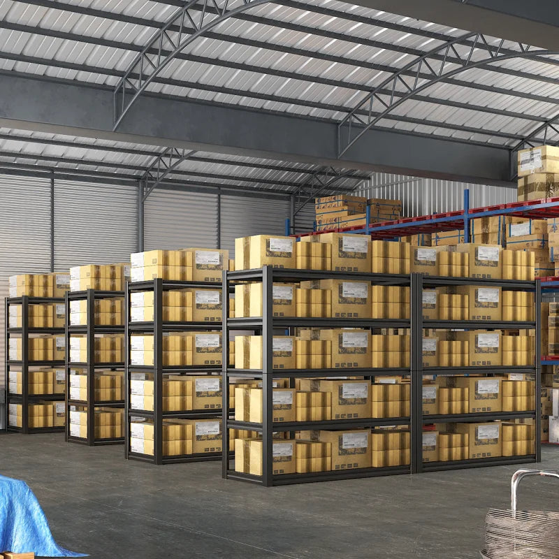5 Tier 72"H Garage Shelving,Adjustable Steel Storage Shelves 2600lbs for Warehouse,Basement,Garage,Industrial