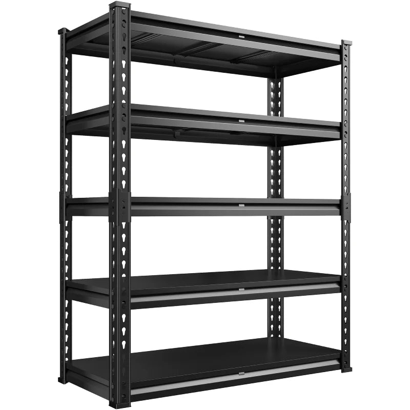 72"H 2600LBS Garage Shelves,Metal Storage Shelving for Warehouse Commercial Pantry Garage