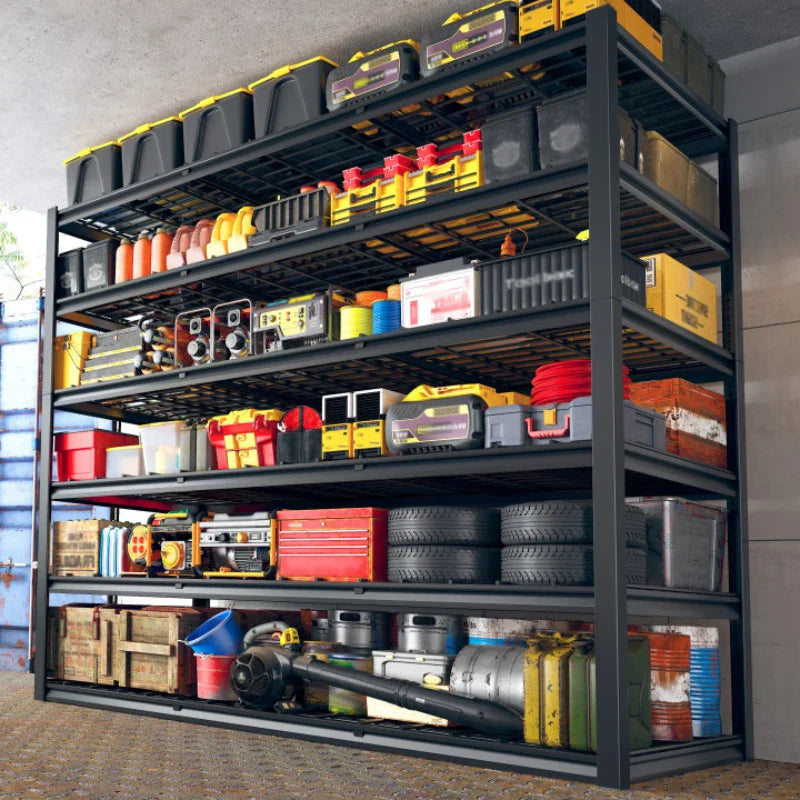 2 PCS 84"H Garage Shelving 3000LBS Industrial Shelving Units 6-tierAdjustable Storage Shelves for Basement, Garage, Warehouse