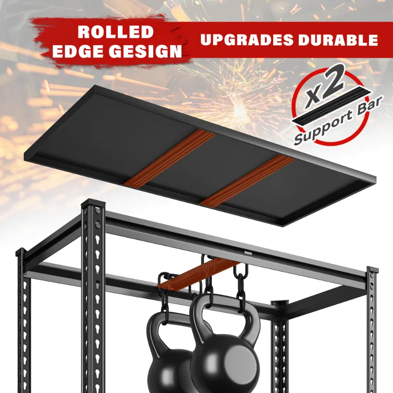 3000 LBS 5 Tiers Heavy Duty Storage Shelves Adjustable Metal Shelving for Garage, Pantry, Kitchen and Basement