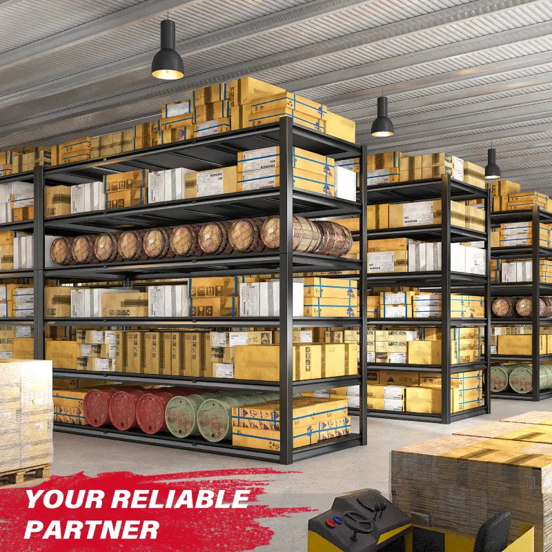 84"H 3600LBS Heavy Duty Industrial Garage Shelving,6-Tier Adjustable Easy Installation Storage Shelving Units For Basement&Warehouse
