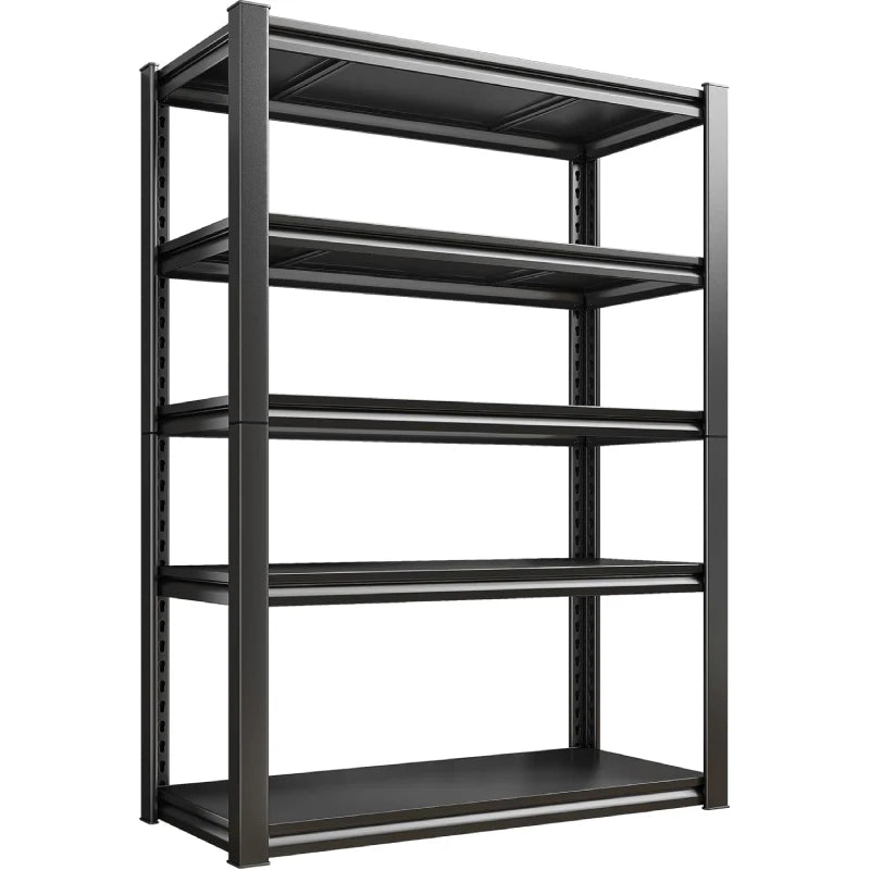 2 Packs 31.5"W Heavy Duty Storage Shelves, 5-Tier 2000 Lbs Adjustable Metal Shelving Units for Garage, Basement, Warehouse, Pantry