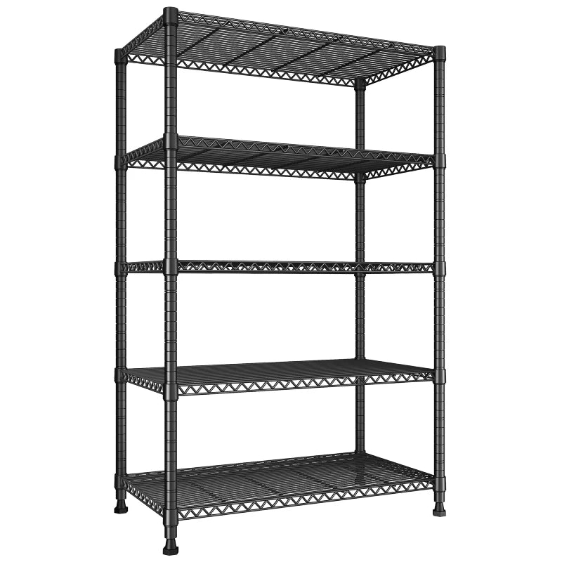 Tall Wire Shelving Units,Adjustable Outdoor Metal Shelves, Storage Shelves for Kitchen Pantry Dorm