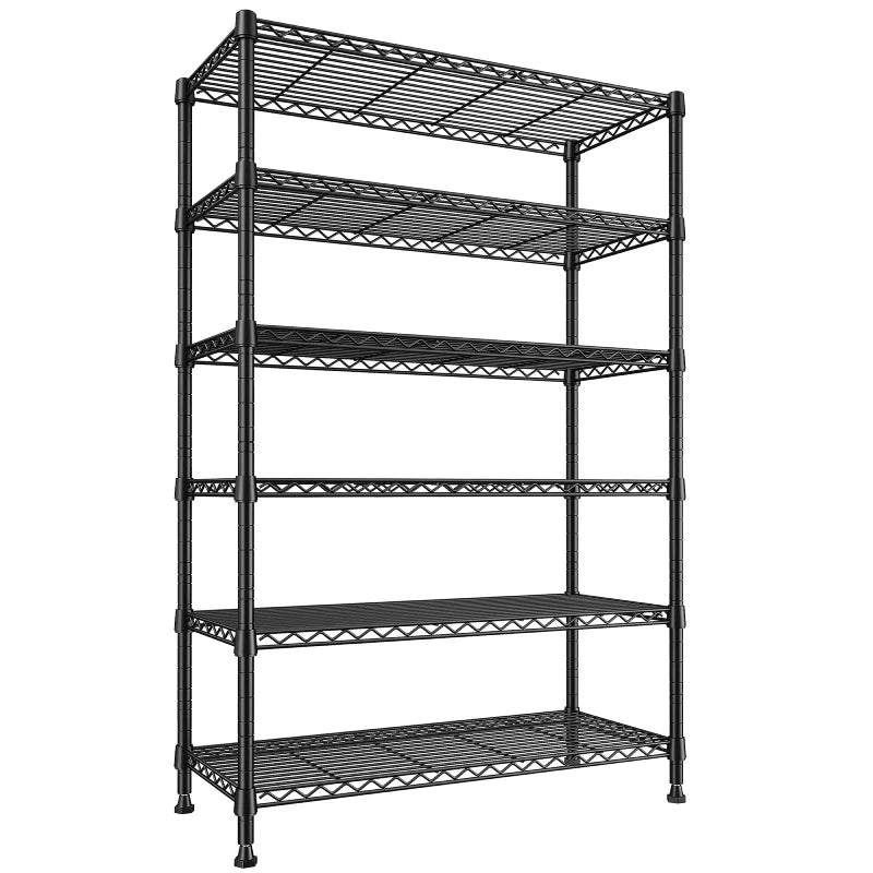 Tall Wire Shelving Units,Adjustable Outdoor Metal Shelves, Storage Shelves for Kitchen Pantry Dorm