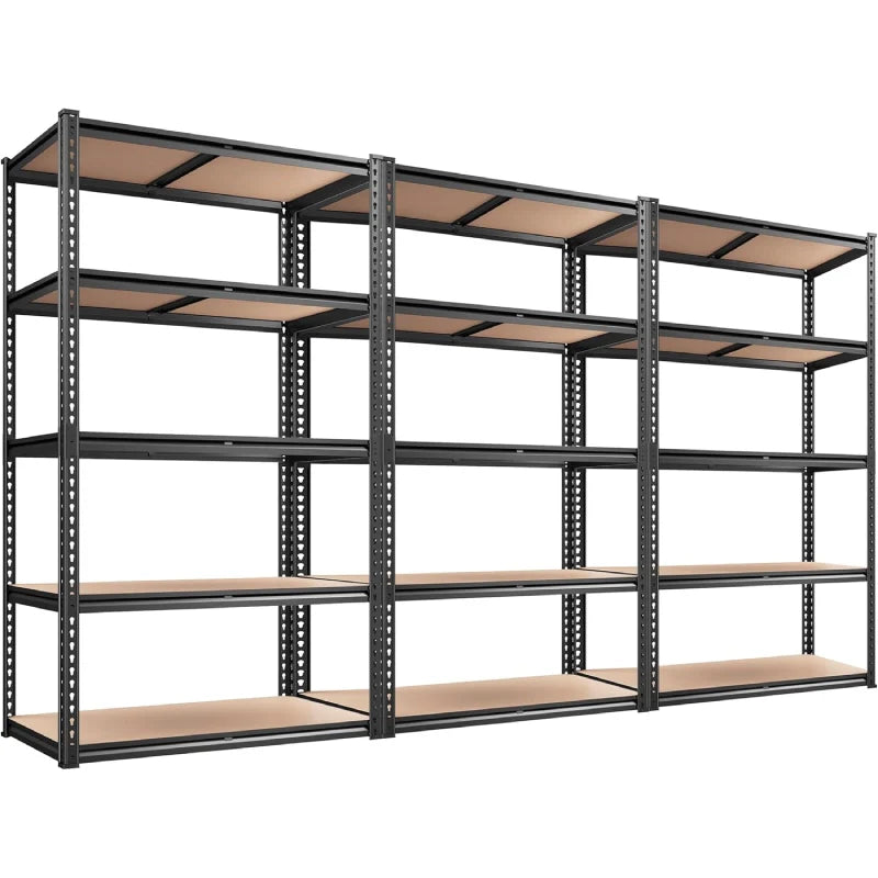 5-Tier Boltless Shelving Units, 2020 lbs Adjustable Steel Garage Shelving Racks for Basement Kitchen Closet