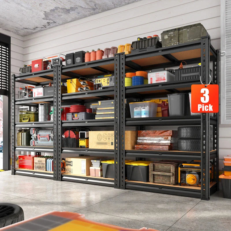 Storage Shelves Load 2020lbs, 5-Tier Adjustable Metal Shelving Units, Shelving Rack for Closet Kitchen Pantry