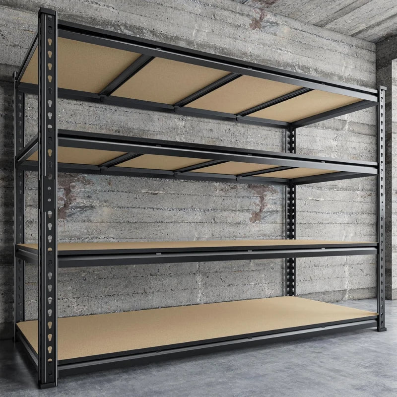 59.8”W Boltless Shelving Units, 6-Tier Heavy Duty Steel Garage Shelf Load 3000lbs, Commercial Shelving Rack for Pantry Kitchen Basement