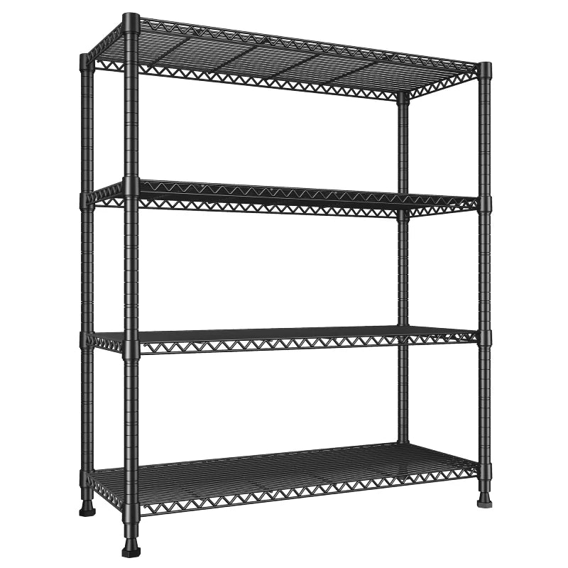 Tall Wire Shelving Units,Adjustable Outdoor Metal Shelves, Storage Shelves for Kitchen Pantry Dorm
