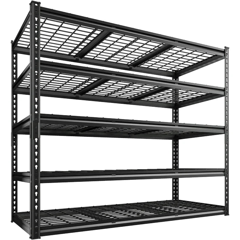 55“W x 72"H 3000LBS Metal Garage Storage Racks Basement Shelving Adjustable Industrial Shelving for Garage, Warehouse, Pantry