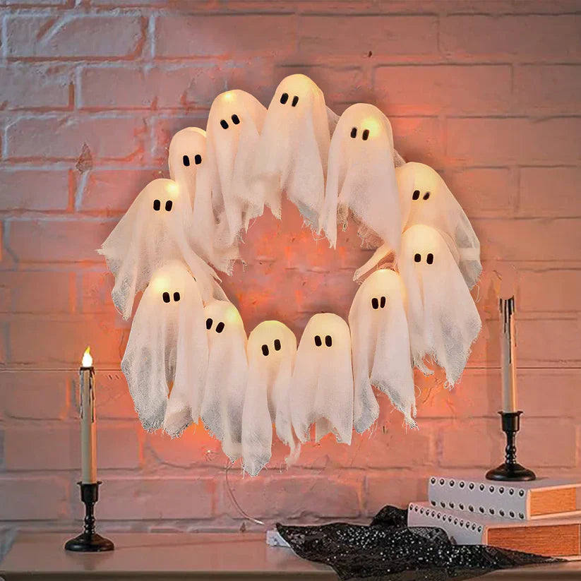 【🔥Big Sale🔥】Spooky Halloween Glow Wreath