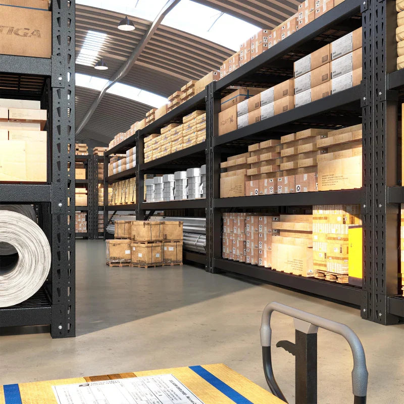 9400LBS Heavy Duty Industrial Shelving 72"H Garage Shelving 4 -Tier Adjustable Storage Shelves for Warehouse, Garage, Basement Shop