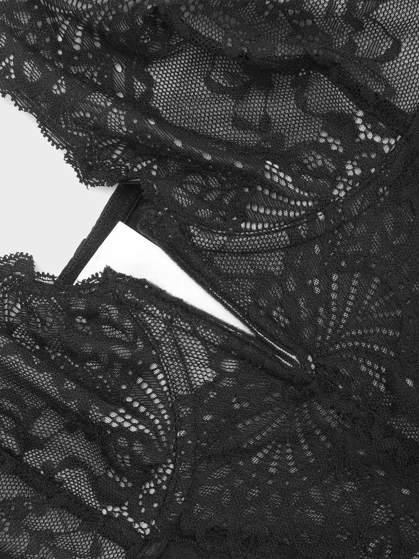 【🔥Big Sale🔥】【80% off for a limited time】Shapewear Lace Deep-V Neck Bodysuits or Faux Leather Skirts