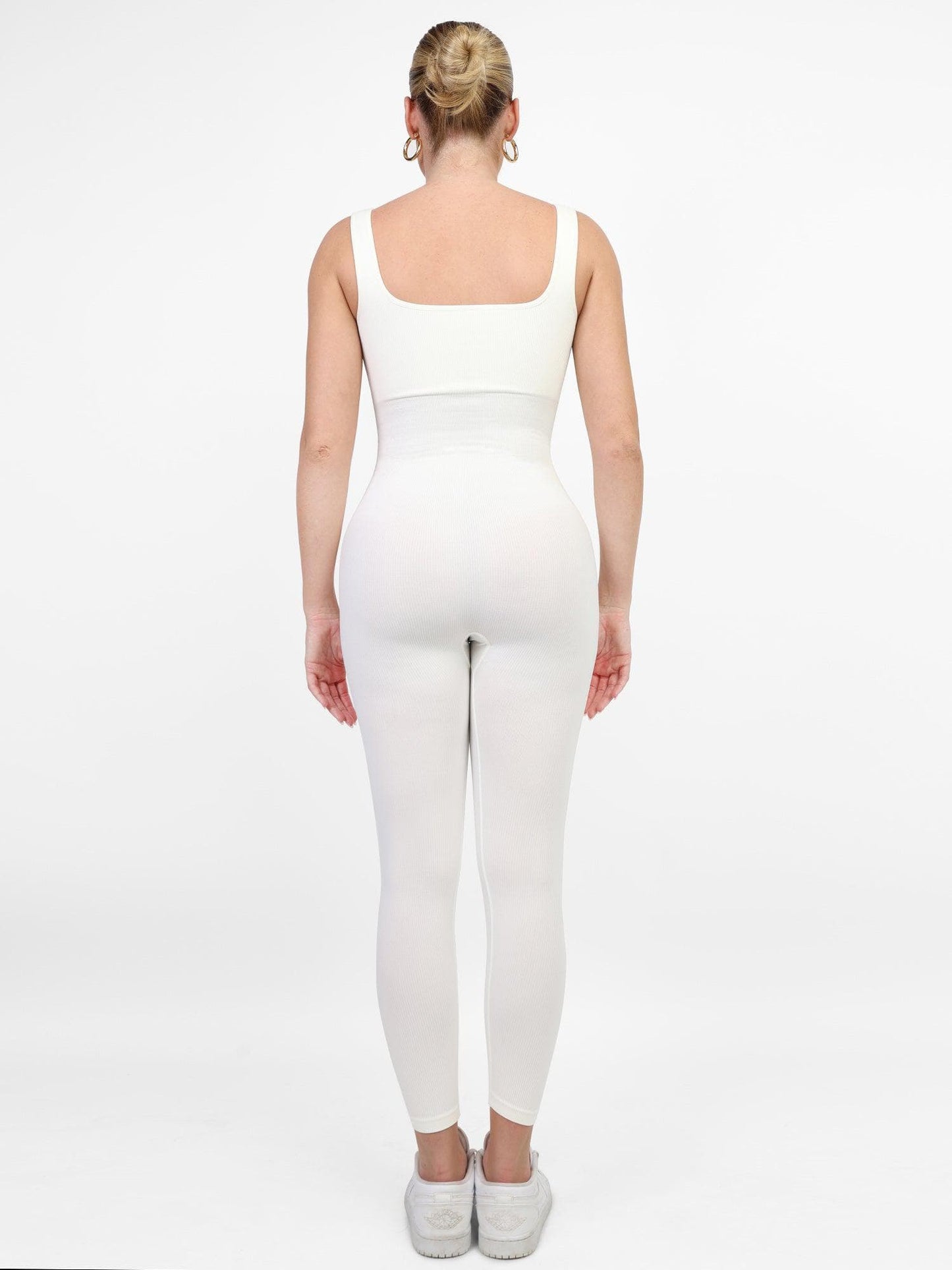 【🔥Big Sale🔥】【80% off for a limited time】Shapewear Seamless Square Neck Workout Jumpsuit or Romper