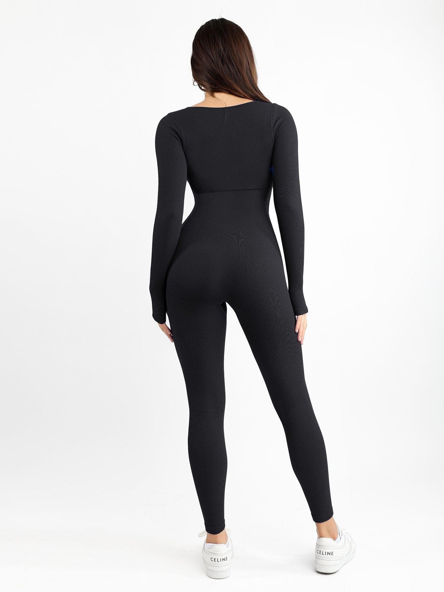 【🔥Big Sale🔥】【80% off for a limited time】Shapewear Seamless Square Neck Workout Jumpsuit or Romper