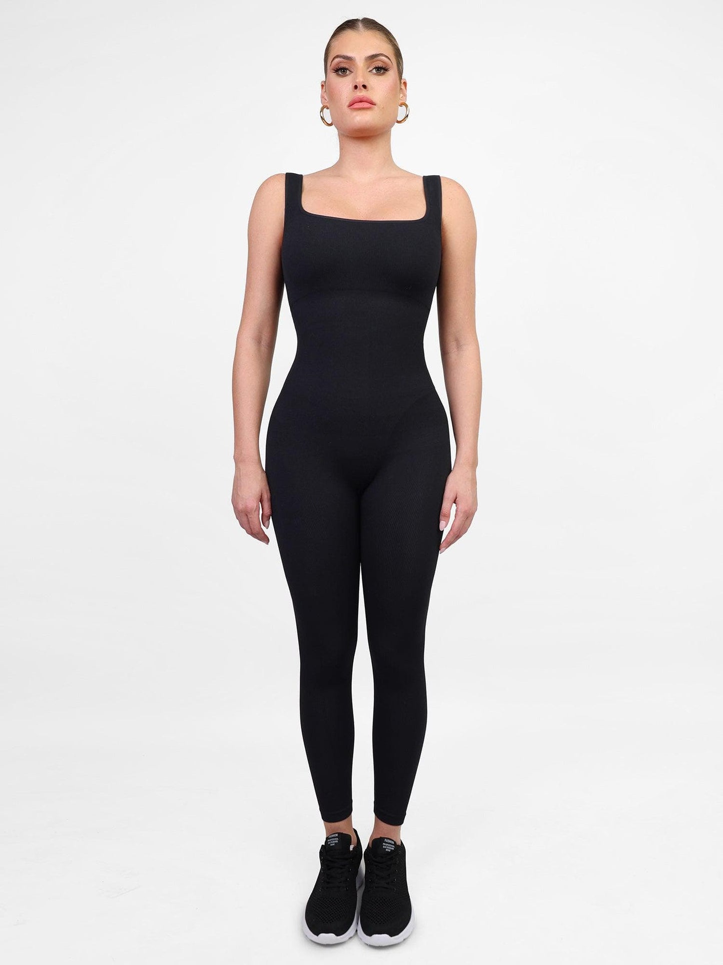 【🔥Big Sale🔥】【80% off for a limited time】Shapewear Seamless Square Neck Workout Jumpsuit or Romper