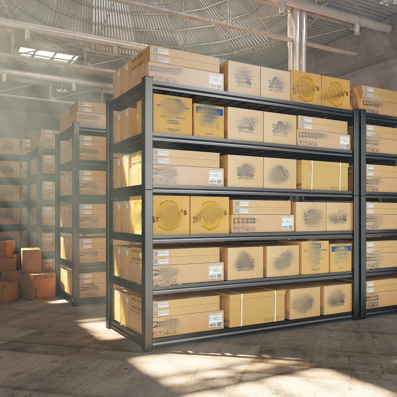 7 Tiers Industrial Shelving 3500LBS Heavy Duty Garage Shelving 48"W Adjustable Storage Racks for Basement Warehouse Garage