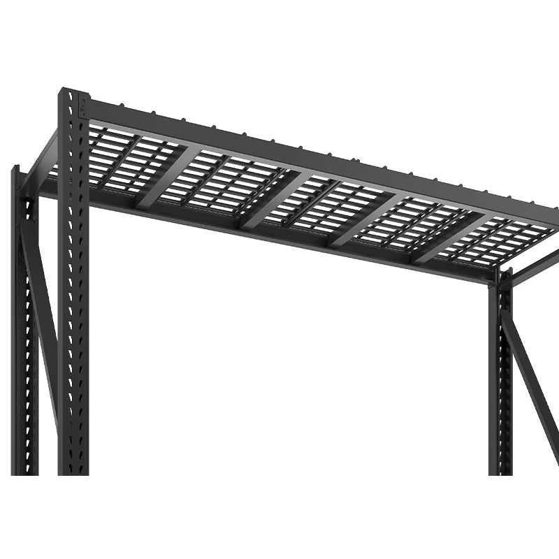 shelves 4-Tier Industrial Storage Rack 77.2"W 8500LBS Shelves with Metal Heavy Duty Garage Shelving Adjustable Shelving for Warehouse, Industrial, basement, Laboratory