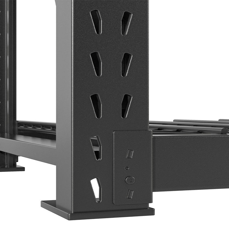 shelves 4-Tier Industrial Storage Rack 77.2"W 8500LBS Shelves with Metal Heavy Duty Garage Shelving Adjustable Shelving for Warehouse, Industrial, basement, Laboratory