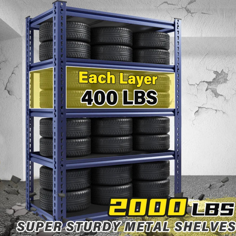 31.7" W Storage Shelves 2000 lbs Adjustable 5-Tier Metal Shelving Units and Storage Rack Shelf
