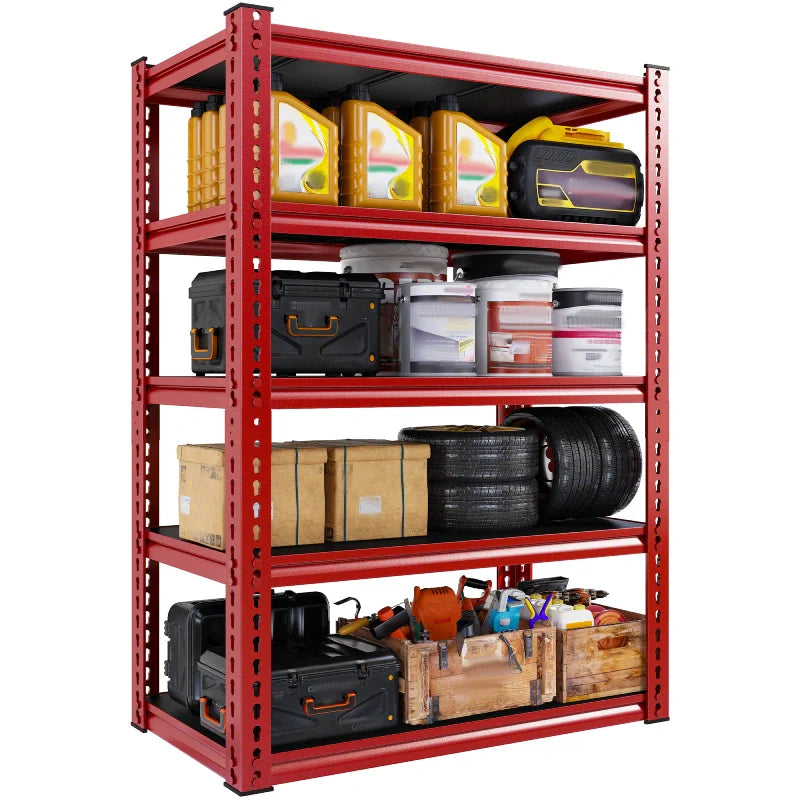 31.7" W Storage Shelves 2000 lbs Adjustable 5-Tier Metal Shelving Units and Storage Rack Shelf