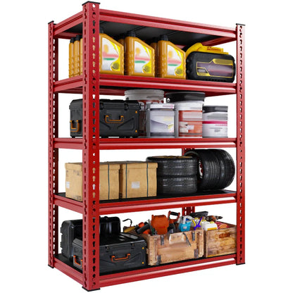 31.7" W Storage Shelves 2000 lbs Adjustable 5-Tier Metal Shelving Units and Storage Rack Shelf