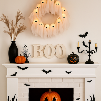 【🔥Big Sale🔥】Spooky Halloween Glow Wreath