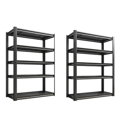2 Packs 31.5"W  Heavy Duty Storage Shelves, 5-Tier 2000 Lbs Adjustable Metal Shelving Units for Garage, Basement, Warehouse, Pantry