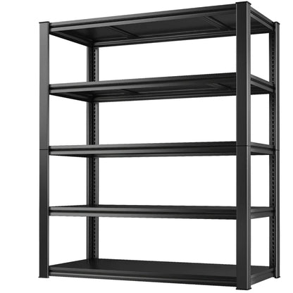 32"W Garage Shelving Heavy Duty, 2000lbs Adjustable Garage Storage Shelves 5 Tier Metal Shelving for Basement Pantry Warehouse Garage