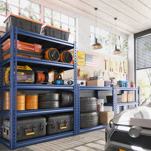 31.7" W Storage Shelves 2000 lbs Adjustable 5-Tier Metal Shelving Units and Storage Rack Shelf