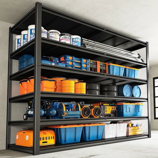 84"H 3600LBS Heavy Duty Industrial Garage Shelving,6-Tier Adjustable Easy Installation Storage Shelving Units For Basement&Warehouse