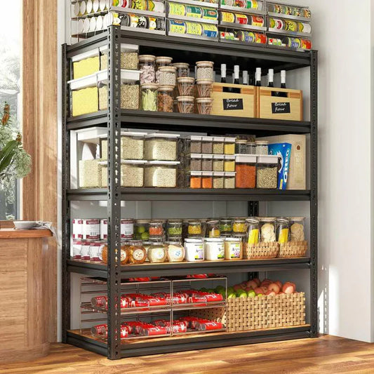 Heavy Duty Storage Shelving 5 Tiers Garage Shelves Load 2500LBS