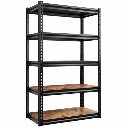 Heavy Duty Storage Shelving 5 Tiers Garage Shelves Load 2500LBS