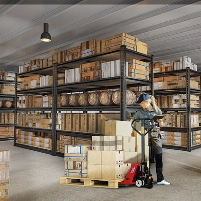 40"W x 20"D Freestanding Garage Shelving, 2,500lbs Heavy Duty Steel Shelves, Adjustable Commercial Shelving Racks for Basement Pantry Kitchen