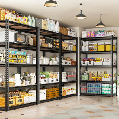 35.5“W Garage Shelf, 5-Tier Adjustable, 2000LBS Steel Shelving Racks, Boltless Shelving Units for Pantry Kichen Closet