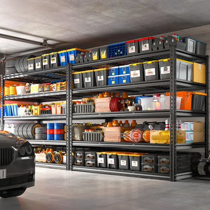 55“W x 72"H 3000LBS Metal Garage Storage Racks Basement Shelving Adjustable Industrial Shelving for Garage, Warehouse, Pantry