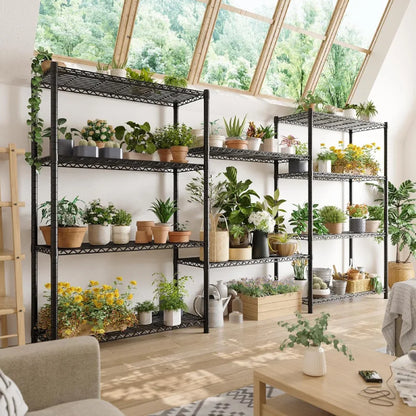 35.4"W Wire Shelving Units, 5 Tier Adjustable Storage Rack, Metal Commercial Shelves for Pantry Kitchen Dorm